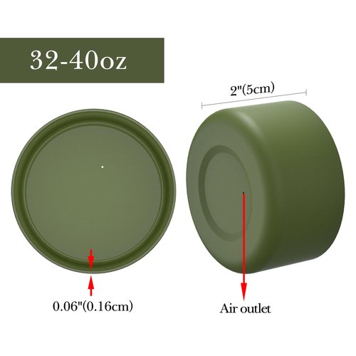 Linkidea Water Bottle Boot Compatible with Iron °Flask Wide Mouth 32oz/40oz, Narrow Mouth 32oz, Silicone Bottle Bottom Sleeve Cover Protector, Bottle Bumper (Army Green / 2 Pack)