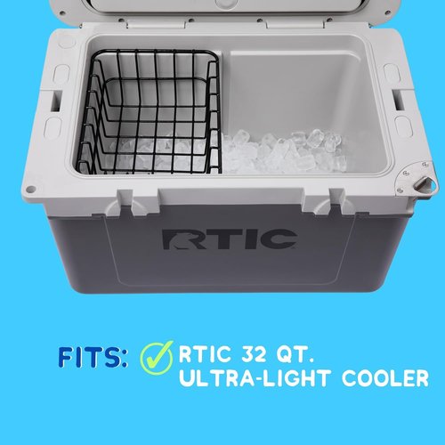 Cooler Basket for RTIC 32 Qt Ultra-Light Coolers - Compatible with Dividers, Inserts, Straps, Locks, and Other RTIC Cooler Accessories
