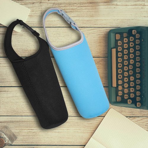 YuCool 2 Pack Tumbler Carrier Holder Pouch, Premium Water Bottle Carrier with Strap Easy Clean,Light Water Bottle Carrier Bag, Water Bottle Holder