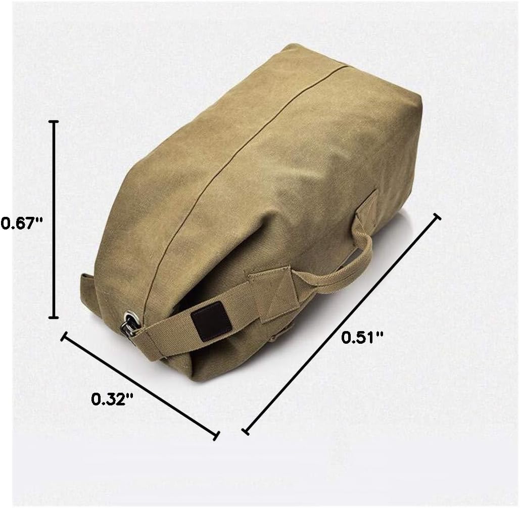 Military Duffel Bag Top Load Double Strap Canvas Backpack Army Travel Big Size