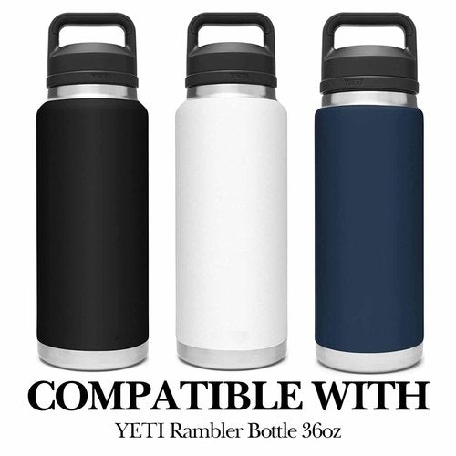 Linkidea Water Bottle Boot Compatible with YETI Rambler Bottle 36oz, Silicone Anti-Slip Water Bottle Bottom Sleeve Cover Protector, Bottle Bumper (Navy Blue / 2 Pack)