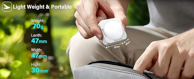 Rechargeable Camping Lights FLY2SKY Tent Lights Mini Flashlight Portable LED Camping Lantern Survival Gear Camping Accessories for Hiking Backpacking Fishing Hurricane Emergency Outage