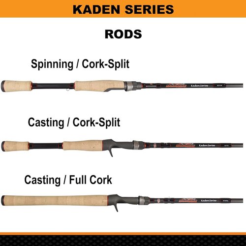 Dobyns Rods Kaden Spinning / 7'0" / 1 PC / 4-8 LB Line Weight / 1/16-5/16 oz Lure Weight/EX-Light Fast Action/Cork-Split