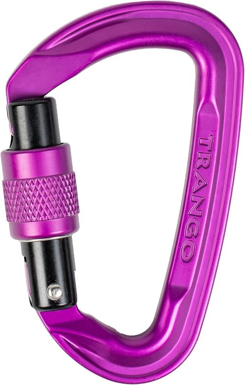 Trango - Superfly EVO Screwlock Carabiner, Purple, 3 Pack