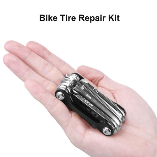 NIPNSCI Multi-tool for Road and Mountain Bikes - Chain Tool, Chain Breaker, Bike Multitool, Tire Repair Kit
