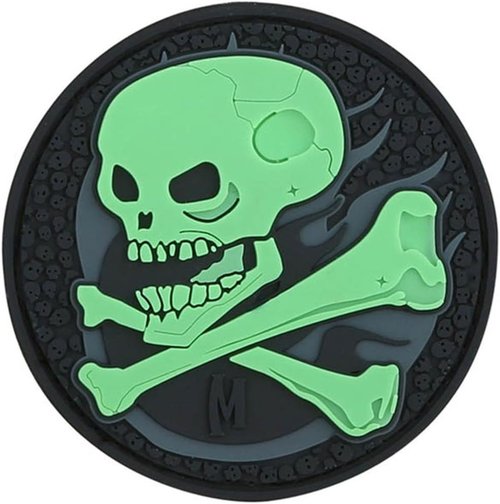 MAXPEDITION Skull Patch - Durable Tactical Gear Emblem for Bags & Apparel