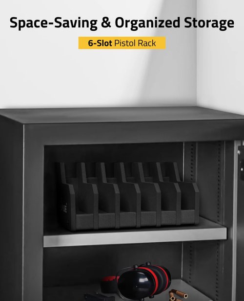 CVLIFE Foam Pistol Rack Handgun Rack for Gun Safe Gun Cabinet Accessories Pistol Holder Stand 6 Slots