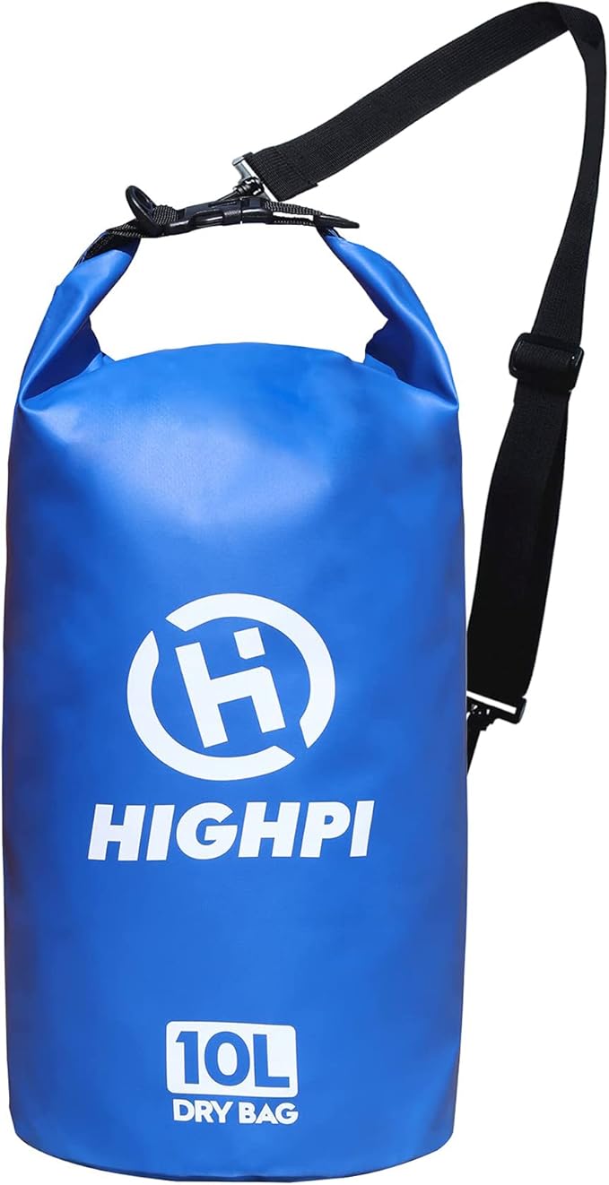 Highpi Floating Waterproof Dry Bag 10L,Roll Top Sack Keeps Gear Dry for Paddle board, Kayaking, Rafting, Boating, Swimming, Hiking, Beach,Camping, Fishing
