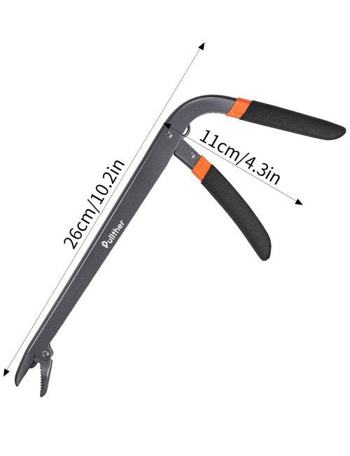 Pullther Fishing Hook Remover Tool Fishing Stainless Steel,Fish Hook Remover Tool 10-inch,Fish Dehooker for Freshwater and Saltwater Fishing Gear
