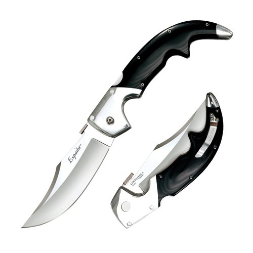 Cold Steel Espada Large 12.25" Tri-Ad Lock Folder & Luzon Large 13.5" Spring Lock Clip Point Knives