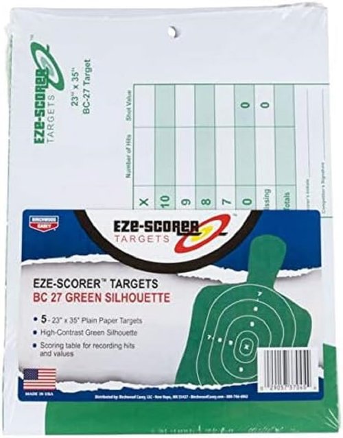 Birchwood Casey Eze-Scorer BC27 23x35 Grn 5pk 555082857