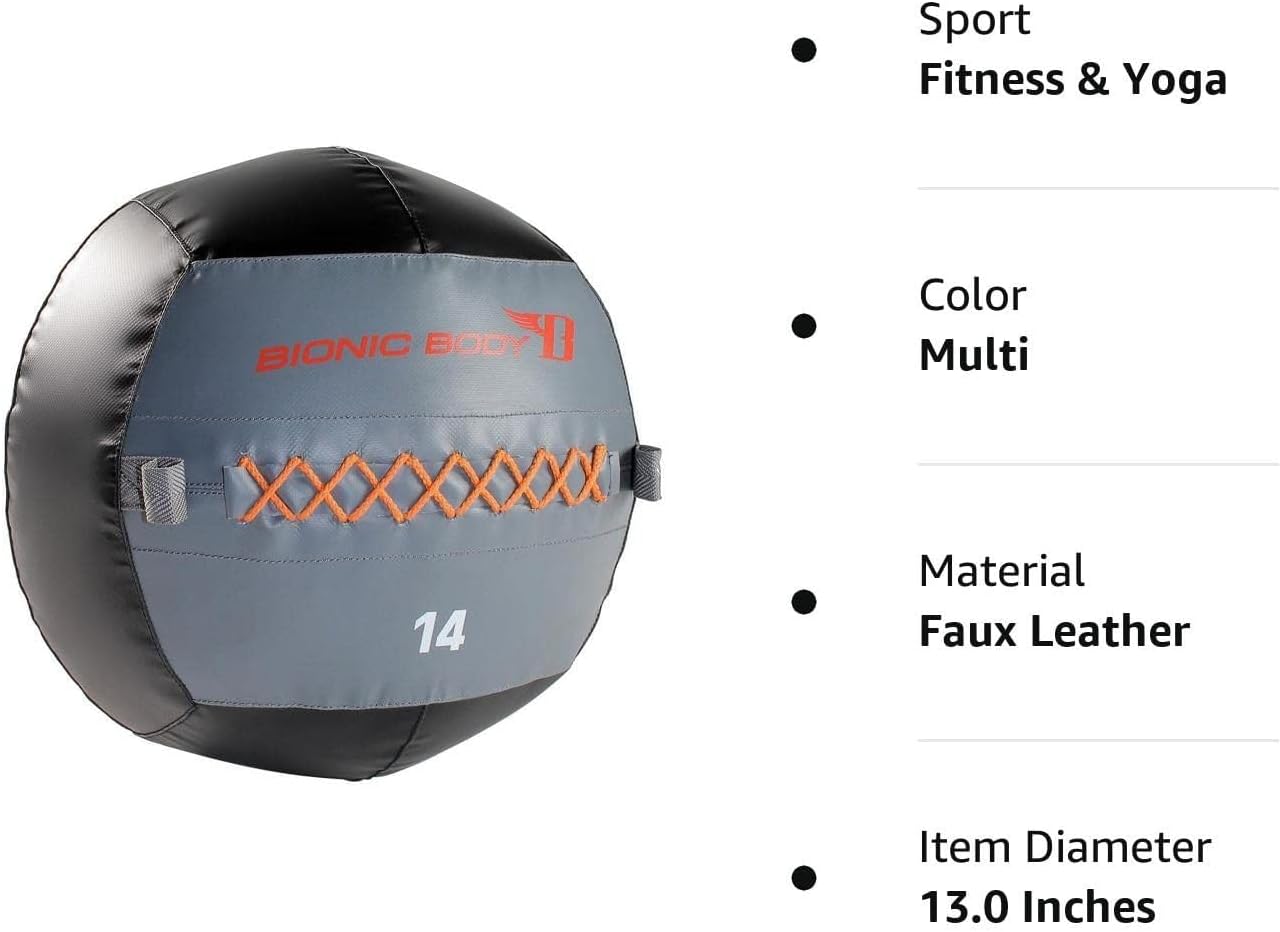 Soft Medicine Ball Weighted Slam Wall Ball for Cardio Workout and Core Training – Ideal for Squat, Lunge, and Partner Toss