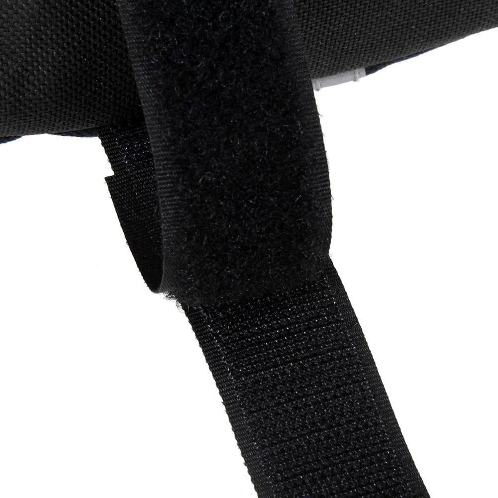 MOOCY Bicycle Bike Storage Bag Triangle Saddle Frame Strap-On Pouch for Cycling -Black