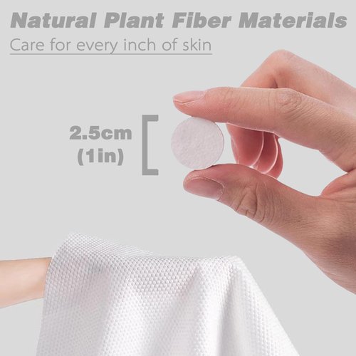 Compressed Towels Travel Size | Hypoallergenic Cotton Wet Wipes for Sensitive Skin | Unscented Face & Body Cleansing Cloths for Adults & Baby | Portable Gym Camping Makeup (White-300, M)