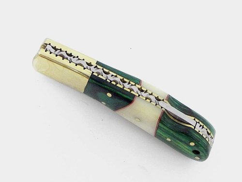 Damascus Lockback Green