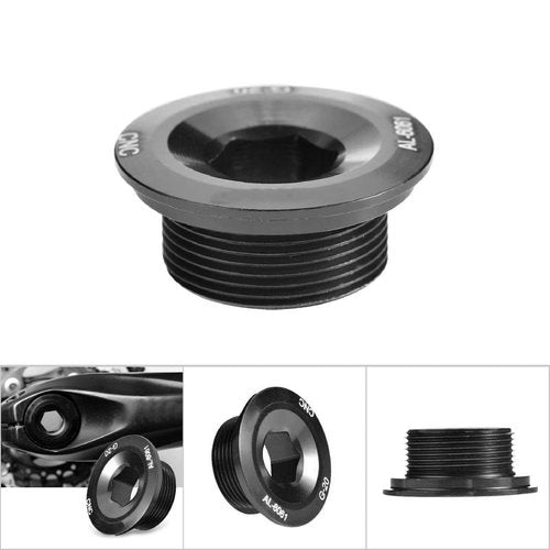 Chazcool Crankset Arm Bolt, GUB Aluminum Alloy Bike Cranket Crank, Bicycle Crankset Screws for 590 596 XT XTR SLX, Crank Bolt (Black)