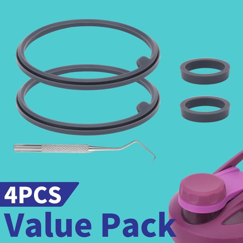 5PCS Shaker Cup Gasket Replacement for BlenderBottle Strada Twist Cap Shaker Cup Insulated Stainless Steel Water Bottle,Silicone sealing gasket parts,Compatible with BlenderBottle Strada (Twist Cap)
