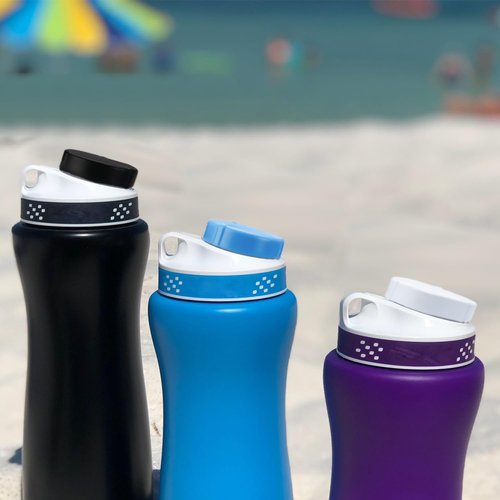 ziHenryDa 3 pcs Lid for Cirkul Water Bottle,Lid Compatible with Cirkul Bottle,Lid Applicable to for Cirkul Bottle of (Black/White/Blue)