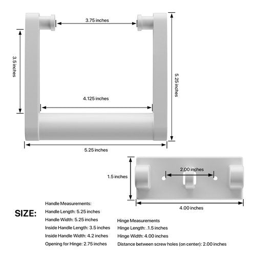 Replacement Cooler Handles Parts for 25-72 Qt Coolers,High Strength Plastic Cooler Handles and Screws Kit -2 Pack