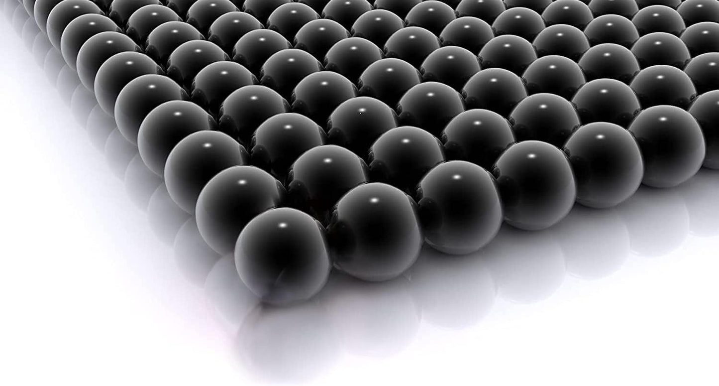 Seamless 68 Cal Paintballs Jawbreaker Solid Balls - Self Defense Nylon, Less Lethal Practice Paintballs .68 Caliber - Black (100 Count) 3.5 Gram