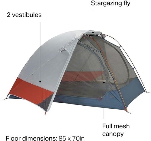 Kelty Dirt Motel Backpacking Shelter with DAC Poles, Lightweight Thru Hiking PCT and Camping Tent at, 2 Vestibule Freestanding, 2024