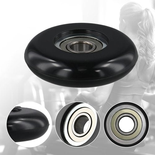 Rollers Kit Fit for Rowing Machine Seats Cushion Wheel,For Gym Wheels/Rollers 2000, 3000, Some 3000 XL and Few Very Early XL Gym Replacement Wheel(4pcs)