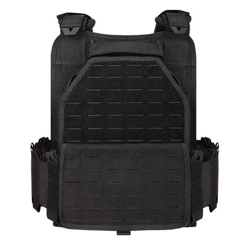 PIKEON Tactical Vest for Men Quick Release Adjustable Airsoft Vest Laser-Cutting Modular Lightweight Vest (Black)