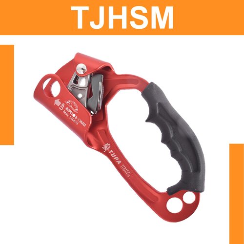 TJHSM Hand Ascender Climbing Equipment Climber (Right Hand+Red) High Strength Aluminum Alloy Climbing Ascender for Rock Climbing Tree Arborist Mountaineering