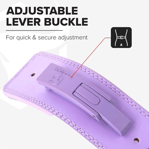 Lever Weightlifting Belt – 10mm Lever Belt for Squats & deadlift – Lever Lifting Belt for Men & Women - Lower Back Support Belt for Weight Lifting, Gym, Fitness & Weight Training (Lavender, X-Large)