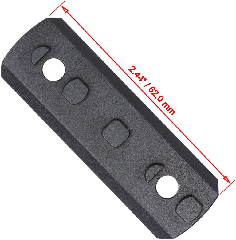 TuFok Picatinny Rail Section for Keymode - Thin 0.27in Height Rail Attachment Rail Adapter Mount Alumimun 5-Slot