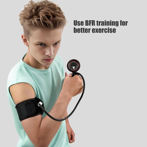 BFR Blood Flow Restriction Bands Workout, Physical Therapy Muscle Building Without Weightlifting Fitness Body Building Occlusion Training Pump (2 Arm Bands+ 2 Leg Bands), Black