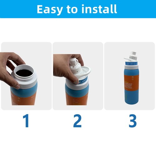 Water Bottle Adapter for Owala to Cirkul, Adapter Fits Owala FreeSip24/25/32/40oz to Cirkul, BPA Free Plastic, Food Grade Silicone, Leak Proof(White)