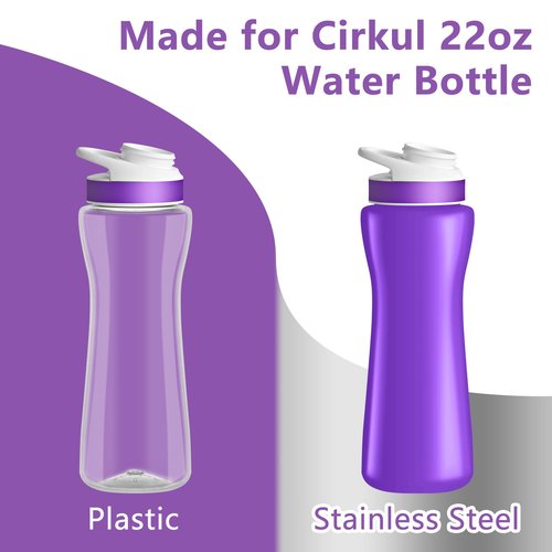 Protective Sleeve Compatible with 22 oz Cirkul Water Bottle, Fit for 22 oz Plastic & Stainless Steel Bottles, Anti-slip Cover Made for Cirkul Accessories, Sweat Absorbing Material, Purple Camo