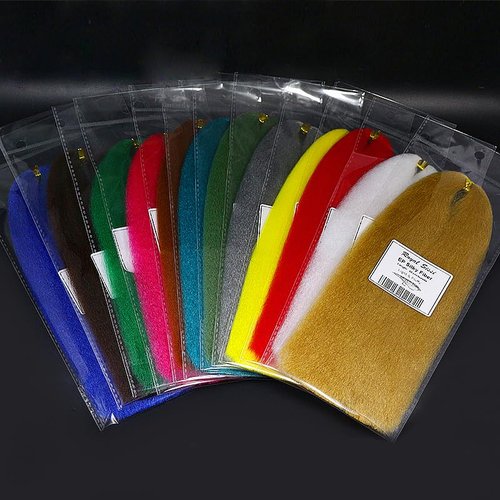 Fly Tying EP Silky Fiber 6 Deep Colors Fly Fishing Synthetic Silk Fiber Minnow Baitfish Body Fly Tying Materials
