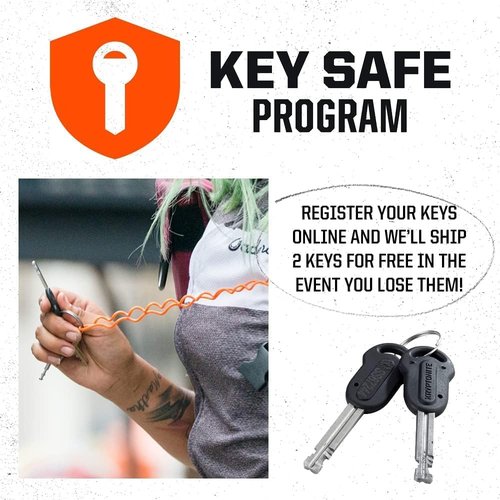 Kryptonite Kryptolok 685 Folding Bike Lock, Compact Lightweight High Security Anti-Theft Foldable Bicycle Lock with 2 Keys and Mount for E-Bikes Scooter Road Mountain Bikes, 85cm (33 in)