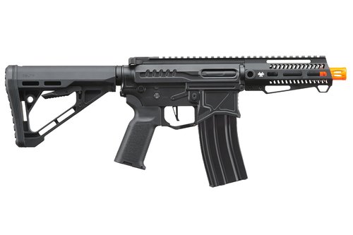 Zion Arms R15 Mod 1 Short/Long Barrel Airsoft Rifle with Full Programmable ETU (Black, Short)