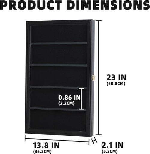 20 Hockey Puck Display Case Cabinet Holder Wall Rack Shadow Box 98% UV Protection, CC01