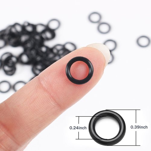 Wacky Rigging Worm Tool O-Rings 200pcs for Fishing Bait Rig Soft Plastic Worms Perfect for Bass Fishing Wacky Rig or Neko Rig 4 and 5inch Senko Finesse Stick Soft Baits