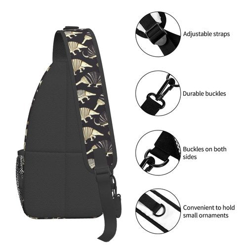 MqtZyiwx Purple Armadillos Sling Backpack Hiking Backpack Crossbody Bag Sports Lightweight And Durable Chest Bag Shoulder Bag For Women Men