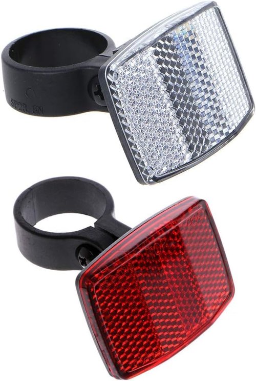 Red Bike Rear Safety Warnning Reflector Plastic Safety Bike Rear Reflector Light Back Reflective Boards Night Riding Parts Rabbit Decoration Wreath Wreath Pendant Decor Easter Decorations(ZS261)