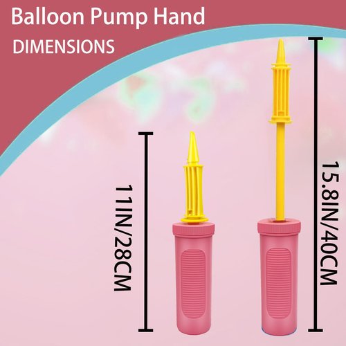 WARMGBOXCO Balloon Hand Pump,Balloon Pump Hand Two-Way Dual Action,Air Pump for Balloons for Birthday Party Decorations, Portable Hand Pump for Balloons. (Pack of 2)