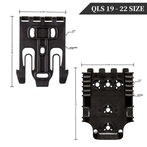 Tourniquet Holder with Qls Kit System, for Quick Locking Drop Flex Adapter/Mid-Ride Universal Belt Loop with Drop Leg Platform Polymer Leg Shroud Attachment Tactical Extension Holsters (Right)