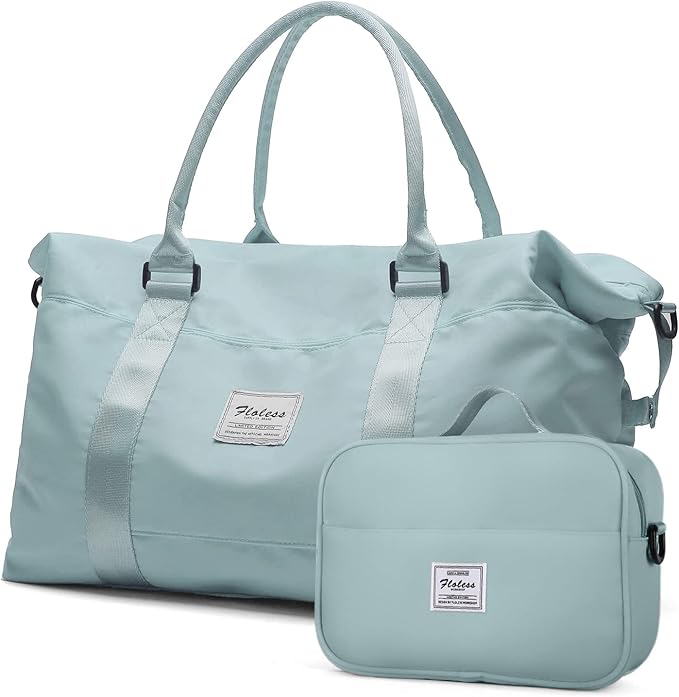 Travel Duffel Bag,Sports Tote Gym Bag,Shoulder Weekender Overnight Bag for Women