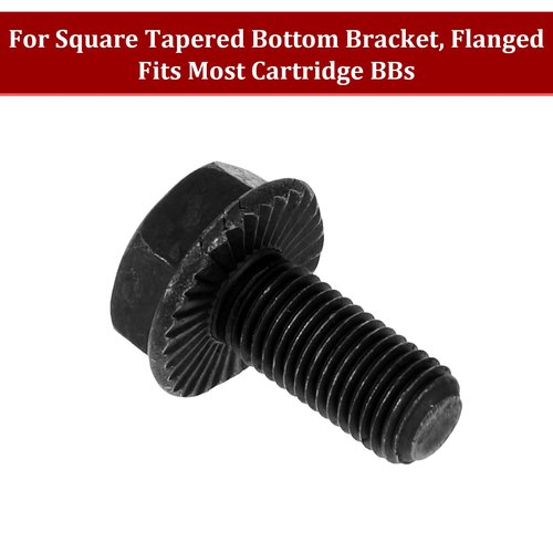Trinkrittey 4 Pcs 8mm Bicycle Crank Bolts Bike Bottom Bracket Fixing Bolts M8 x 18mm Bottom Bracket Screws Parts for Mountain Bike Road Bike MTB