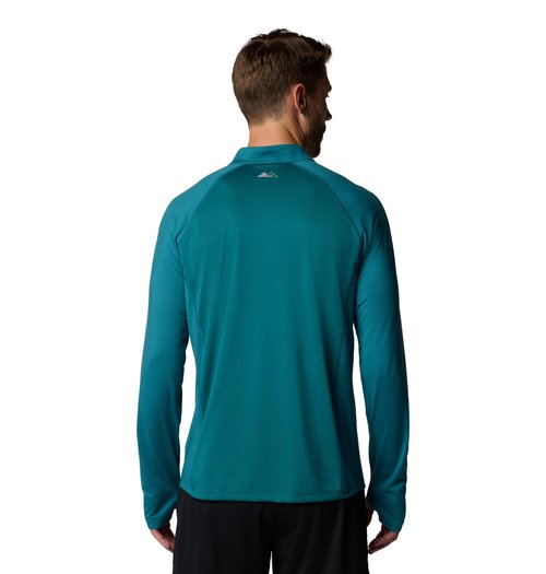 Columbia Men's Endless Trail Half Zip Mesh Long Sleeve, River Blue, Large