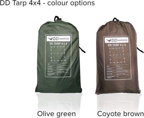 DD Hammocks - DD Tarp 4x4 - Coyote Brown: 13ft x 13ft