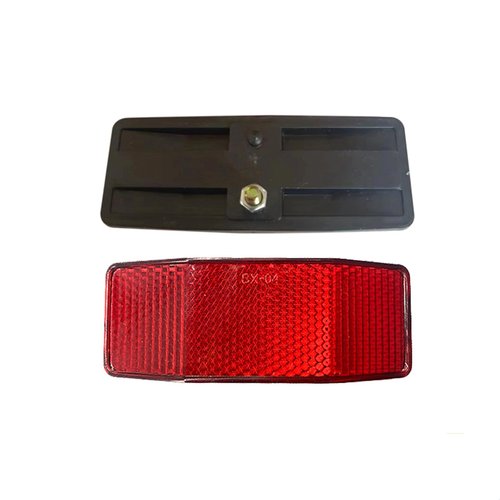 PZRT Bicycle Rear Rack Reflector Single Peg Mount Red Front Reflective Rear Warning Light Bicycle Accessories Bicycle Reflector Tail Light Plastic Housing Reflective Accessories