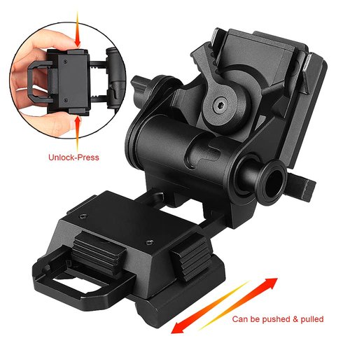 CANIS SPORT INC New Metal L4G24 Night-Vision arms Mount+POM Reinforced Upgraded Version Night Vision Bridge for pvs14 Support 2 Optical Night Visions or 1 Digital Night Vision (UK Standard)