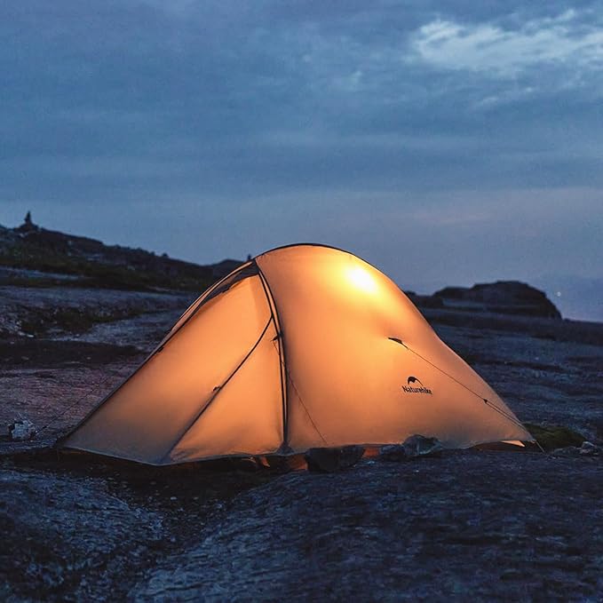 Naturehike Cloud-Up 2 Person Tent Lightweight Backpacking Tent with Footprint - Free Standing Ultralight Camping Hiking Backpack Tents Two Person Tent