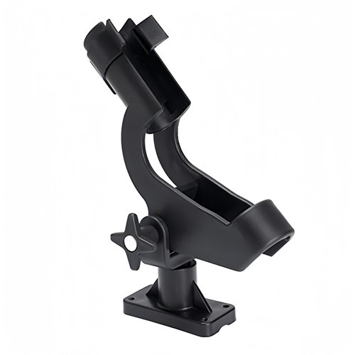 HiUmi Adjustable Rotatable Plastic Fishing Rod 3 Mount Rack Holder Bracket Boat Canoeing Rowing Mount Kit Kayak Side Rod Holder (RH50-4Pack)